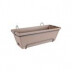 Bloembak Barcelona all-in-1 50 cm taupe
