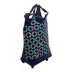 Blue flower shopping trolley