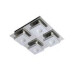 Euro Light Husky Plafondlamp LED - 4x5W - Vierkant - Grijs