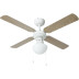 Bestron Plafondventilator met Verlichting - Ø102cm - Wit/Bruin