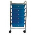 Kar met 6 laden blauw 33 x 39 x65 cm
