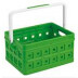 Vouwkrat met handgreep 24 L groen