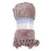 Fleece plaid taupe 160 x 200 cm