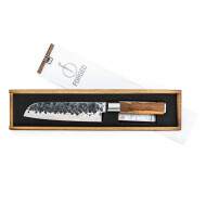 Forged Olive Santokumes - In Houten Giftbox - 18cm - RVS/Hout - Olijfhout