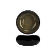 Cosy&Trendy Splash Bol - Ø16xH6,5cm - Porcelaine - Noir - Marque Cosy & Trendy - Couleur Noir - Matériel Porcelaine