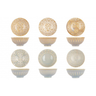 Cosy&Trendy Manille Bol - Ø12xH5,6cm - Porcelaine - Multicolore - 6ass - Marque Cosy & Trendy - Matériel Porcelaine - Couleur Multicolore