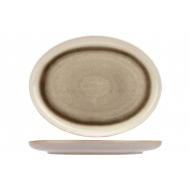 Cosy&Trendy Forest Plat de Service - 26,5x20,5x2,5cm - Grès - Crème - Marque Cosy & Trendy - Couleur Crème - Matériel Poterie
