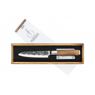 Forged Olive Couteau Santo - 14cm - Acier Inoxydable/Bois - Bois d'Olivier