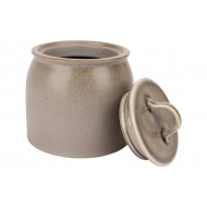 Cosy&Trendy Pot Forest de Rangement avec Couvercle - 15,5 x 13cm - Grès - Crème - Marque Cosy & Trendy - Matériel Poterie - Couleur Crème