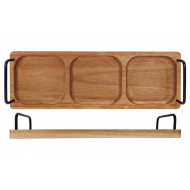 Cosy&Trendy Acacia Serveerplank - 40x14cm - Bamboe - Natuur - Merk Cosy & Trendy - Materiaal Bamboe - Kleur Naturel