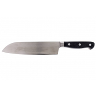 Cosy&Trendy Delish  Chef Couteau Santoku - 18,5cm - Acier Inoxydable - Noir/Argent - Marque Cosy & Trendy