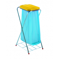 Artex Sackfix Vuilniszakhouder met Rooster - 82x42x36cm - Oranje/Geel/Groen - Merk Artex - Kleur Oranje,Groen,Geel