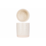 Cosy&Trendy Amuse Mug Sans Oreille - Sphères et Mouchetures - Ø8,5xH8,8cm - Grès - Quartz - Marque Cosy & Trendy - Couleur Quartz