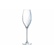 Cristal d'Arques Swirly Verre à Champagne - 240ml - Verre - 4 Pièces