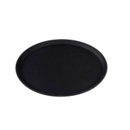 Cosy&Trendy Plateau - Rond + Antidérapant - Ø40,5cm - Grès - Noir - Marque Cosy & Trendy