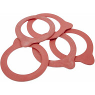 Deti Bagues Weck - 65x90mm - Plastique - Rouge - 5 Pièces