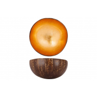 Noya Bowl - Ø14cm - Noix de Coco - Feuille d'Or - Matériel Noix de coco - Couleur Feuille d'or