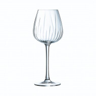 Cristal d'Arques Swirly Verres à Vin - 350ml - Verre - 4 Pièces