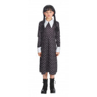 Déguisement Enfant Mercredi Addams - Taille 128 - Marque Partyline - Age à partir de 8 ans - Sexe Fille - Taille  128