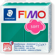 Staedtler FIMO Soft Pâte à Modeler à Durcir au Four - 57g - Vert Émeraude - Marque Staedtler - Age à partir de 8 ans