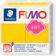 Staedtler FIMO Soft Pâte à Modeler à Durcir au Four - 57g - Bouton d'Or - Marque Staedtler - Age à partir de 8 ans
