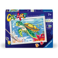 Ravensburger CreArt Tortue de Mer - Peinture par Numéros - Dès 7 ans - Age à partir de 7 ans