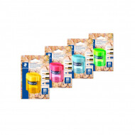 Staedtler Potloodslijper met Opvangbak - 2 Gaten - 4ass - Merk Staedtler