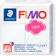 Staedtler FIMO Soft Pâte à Modeler à Durcir au Four - 57g - Blanc - Marque Staedtler - Age à partir de 8 ans