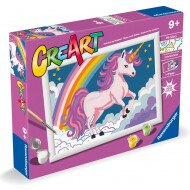 Ravensburger CreArt Licorne Rose Néon - Peinture par Numéros - Dès 9 ans - Age à partir de 9 ans