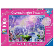 Ravensburger Puzzle Royaume des Licornes (Paillettes) - Dès 6 ans - 100 pièces - Age à partir de 6 ans