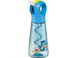 Maped Miniz Drinkfles Wasbeer - Met Rietje - Maakt Bubbels - 500ml - Blauw - Merk Maped - Kleur Blauw - Inhoud 500 ml