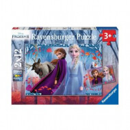 Ravensburger Puzzle Disney La Reine des Neiges 2 - Dès 3 ans - 2x12 pièces - Age à partir de 3 ans