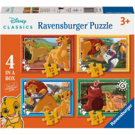 Ravensburger Puzzle Le Roi Lion - À partir de 3 ans - 12+16+20+24 pièces - Age à partir de 3 ans