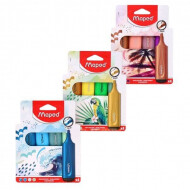 Maped Fluo'Peps Surligneurs - 4 pièces - 3ass - Marque Maped - Type d'écriture Marqueur - Couleur Multicolore
