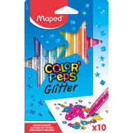 Maped Color'Peps Feutres Paillettes - 10 pièces - Marque Maped - Couleur Multicolore - Type d'écriture Stylo feutre