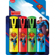 Maped Superman Superligneurs - 4 pièces - Marque Maped - Type d'écriture Marqueur - Couleur Multicolore