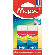 Maped Softy Gomme - 2 pièces - Marque Maped