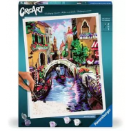 Ravensburger CreArt Junior Beautiful Venice - Schilderen op Nummer - Vanaf 12 Jaar - Leeftijd vanaf 12 jaar