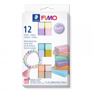 Staedtler FIMO Soft Pastel Set Pâte à Modeler à Durcir au Four - 12x25g - 12 pièces - Marque Staedtler - Age à partir de 8 ans