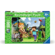 Ravensburger Puzzle Minecraft - À partir de 6 ans - 100 XXL pièces - Age à partir de 6 ans