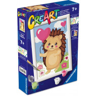 Ravensburger CreArt Junior Hérisson - Peinture par Numéros - À partir de 7 ans - Age à partir de 7 ans