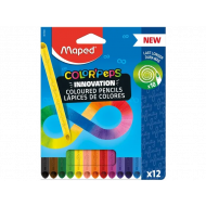 Maped Color'Peps Infinty Crayons de Couleur - 12 pièces - Marque Maped - Type d'écriture Crayon de couleur