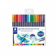 Staedtler Design Journey Feutres de Coloriage Double Pointe Aquarellable - 18 pièces - Marque Staedtler - Type d'écriture Stylo feutre - Couleur Multicolore