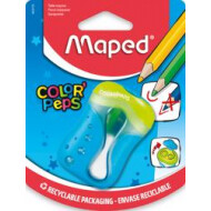 Maped Color'Peps Potloodslijper met Opvangbakje - 2 Gaten - 3ass - Merk Maped