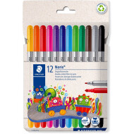 Staedtler Noris Dubbelzijdige Kleurviltstiften - 12 stuks - Merk Staedtler - Kleur Multicolor - Type schrijfgerief Viltstift