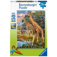 Ravensburger Puzzle Savane Colorée - Dès 7 ans - 150 pièces - Age à partir de 7 ans