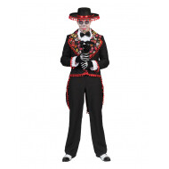 Muerto Manuel - Déguisemennt - Taille 48-50 - Multicolor - 2 pièces - Sexe Hommes - Taille  48/50