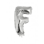 Folie Ballon Letter F - 41cm - Zilver