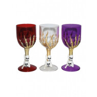 Verre à Vin Squelette - Plastique - 3ass
