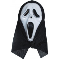 Scream Masker met Kap - One Size - Volwassen